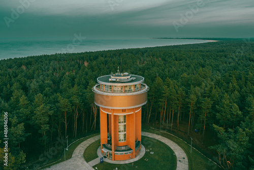 water reservoir and watching tower in gdansk sobieszewo photo