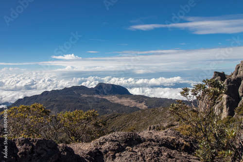 panoramic landscape view of paramo vegetation in Chirripo National Park