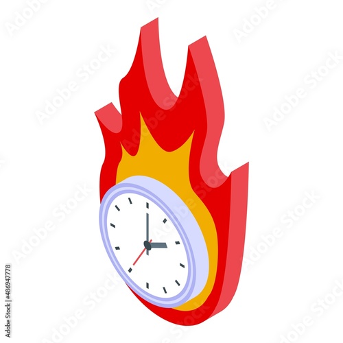 Fast delivery icon isometric vector. Free shipping. Quick move