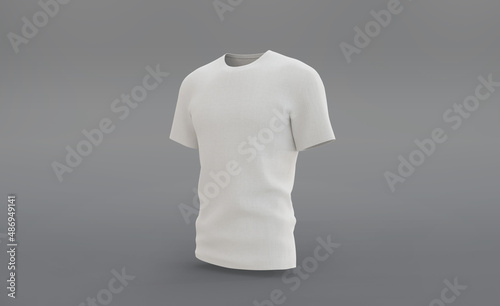 3d render realistic tshirt mockup design