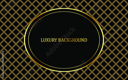 Black and gold luxury background. Vector illustration.