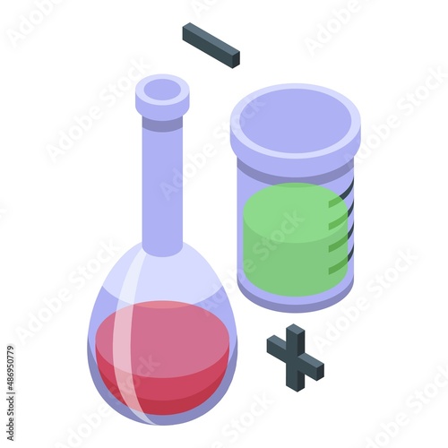 Chemical pest icon isometric vector. Control pesticide. House service