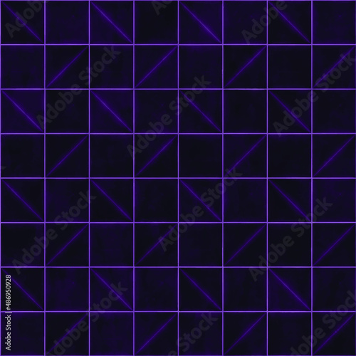 purple square digital background ceramic poster decor futuristic