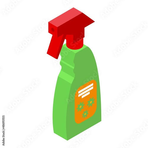 Toxic sprayer icon isometric vector. Chemical control. Service insect