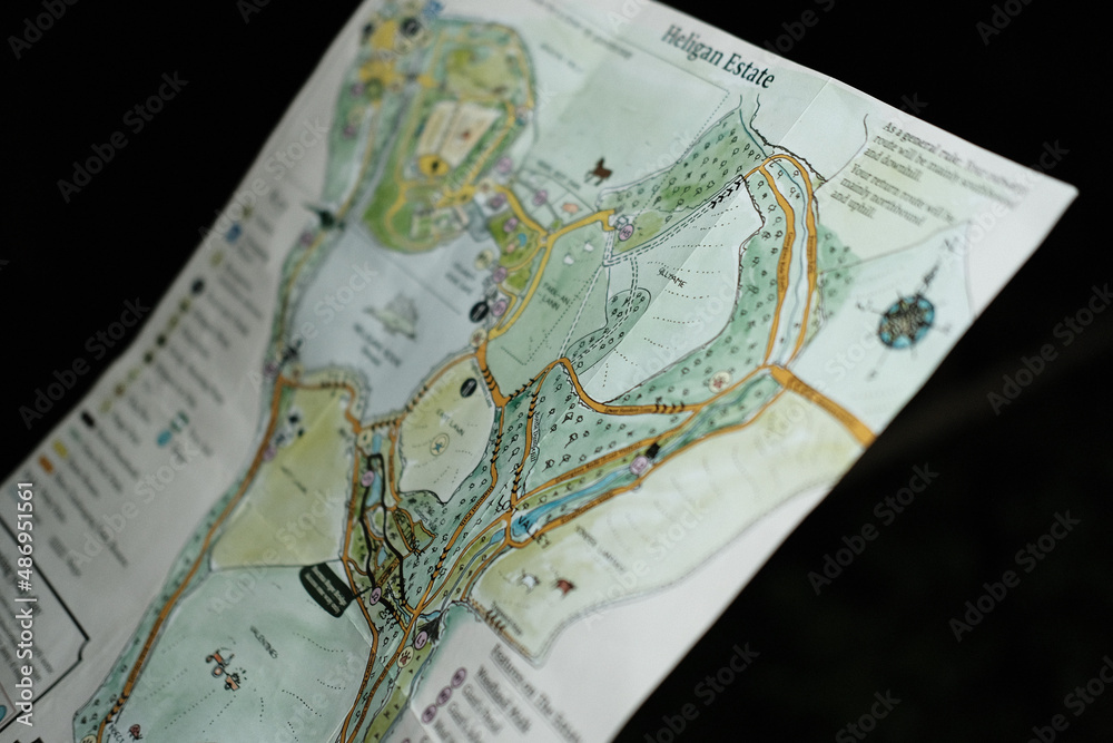 Map Of Lost Gardens Of Heligan