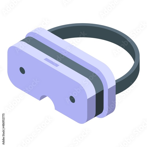Vr glasses icon isometric vector. Platform reality. Education tour