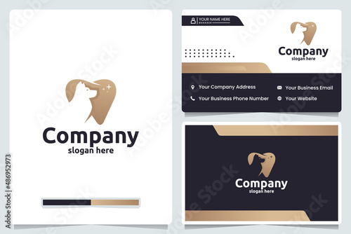 dental dog ,clinic , logo design template