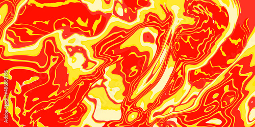 Fototapeta Naklejka Na Ścianę i Meble -  Abstract orange yellow colors liquid graphic texture background.