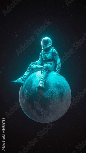 person in the space