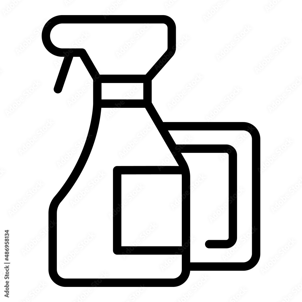 Cleaner spray icon outline vector. House service. Work office Cleaner spray icon outline vector. House service. Work office