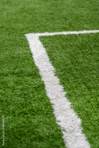 Soccer or Football feild with white line