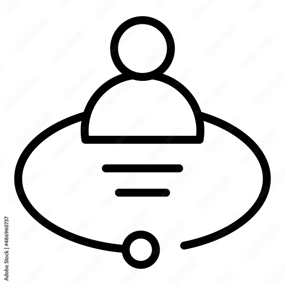 Avatar conference icon outline vector. Online group. Video office