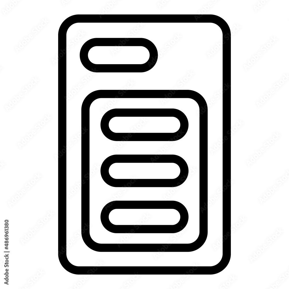 Anti drop case phone icon outline vector. Smartphone cover. Cell device Anti drop case phone icon outline vector. Smartphone cover. Cell device
