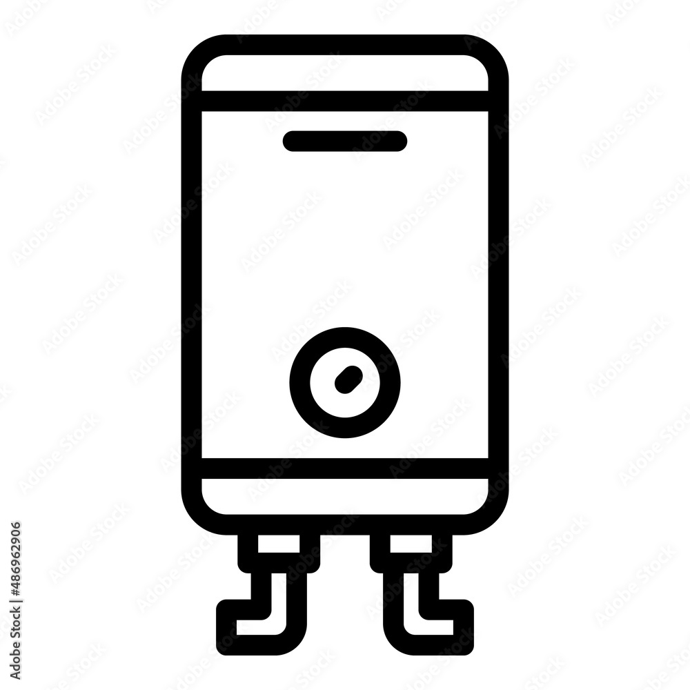 Gas boiler appliance icon outline vector. Energy system. Heater system Gas boiler appliance icon outline vector. Energy system. Heater system
