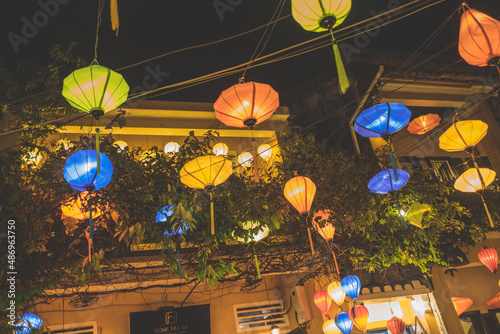 Lantern Decoration at Night in Hoi An 