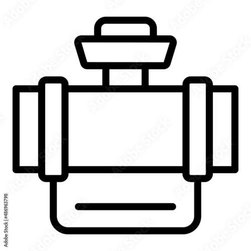 Pipe hose system icon outline vector. Water drip. Automatic garden