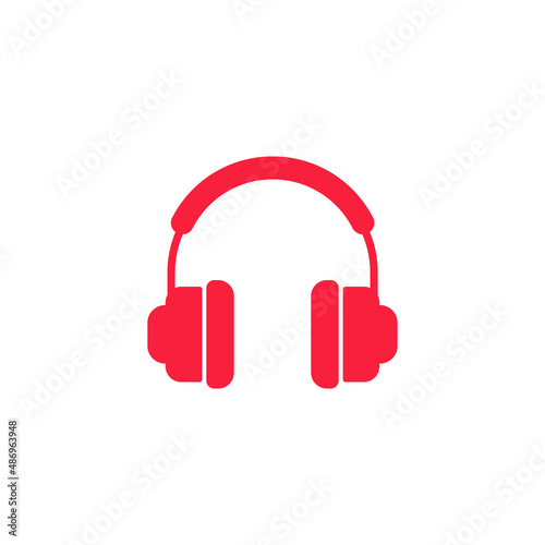 Headphone vector icon. Icon. Vector image.