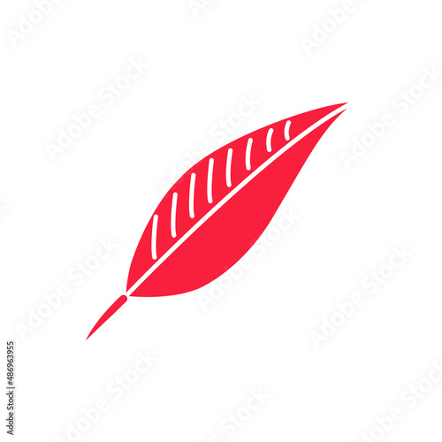 Pen icon. Isolated vector image on a white background. Flat design.