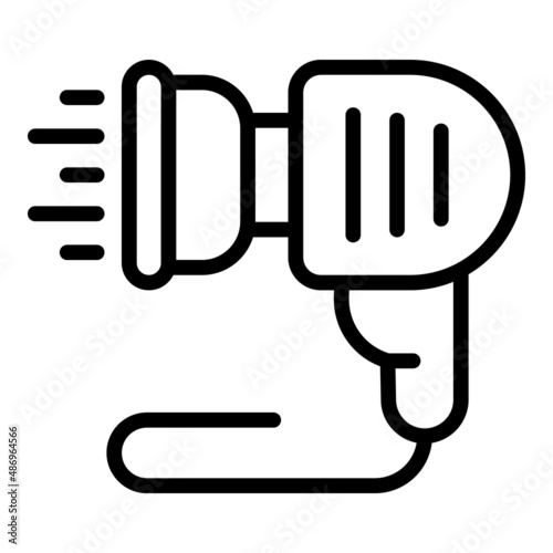 Handle sprinkler icon outline vector. Water system. Farm pipe