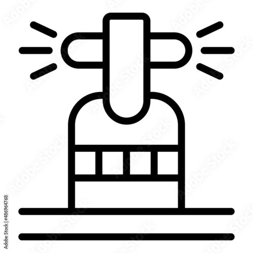 Garden sprinkler icon outline vector. Water system. Farm pipe