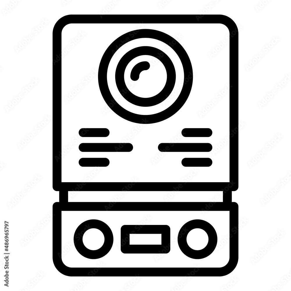 Video intercom entrance icon outline vector. Door system. Control security Video intercom entrance icon outline vector. Door system. Control security