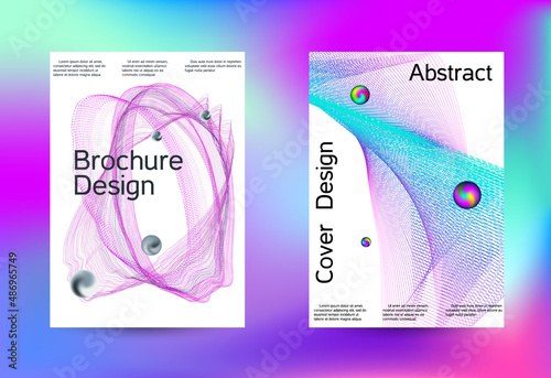 Minimum coverage of a vector. Cover design. Set of modern abstract musical backgrounds. Sound flyer for creating a fashionable cover, banner, poster, booklet...