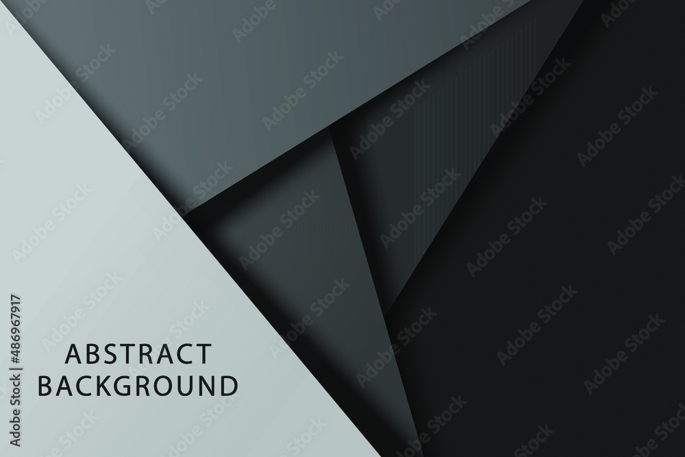 Black and grey and geometric background. Vector illustration. 