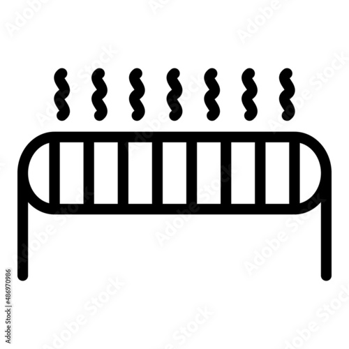 Warm heating icon outline vector. Heater electric. Convector home