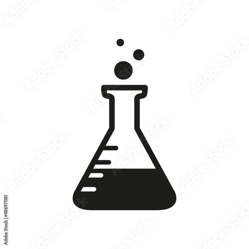 Test tube icon, laboratory concept. Illustration.