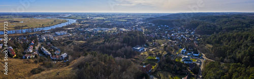 Panoramiczny widok z lotu ptaka na Wieprzyce, miasto Gorzów Wielkopolski