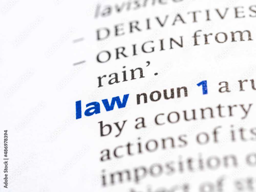 Obraz premium Raw - English dictionary definition of the word - photo of a dictionary page with paper grain texture - selective focus on the word