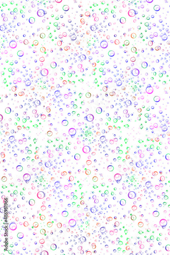 multicoloured bubbles graphic design 