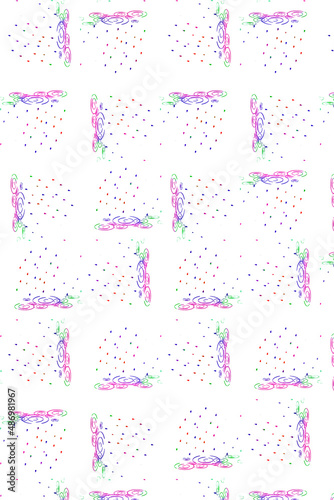 Colourful rain drops pattern design
