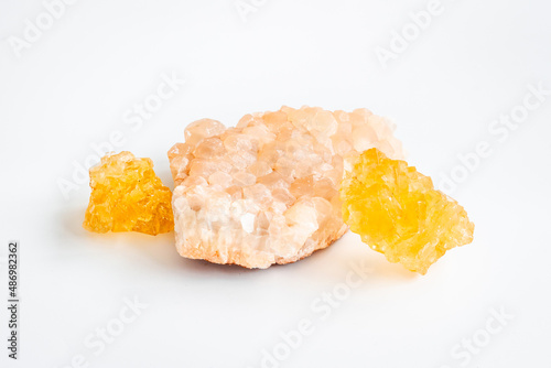 Closeup of gemstone - natural crystal stone mineral © 9dreamstudio