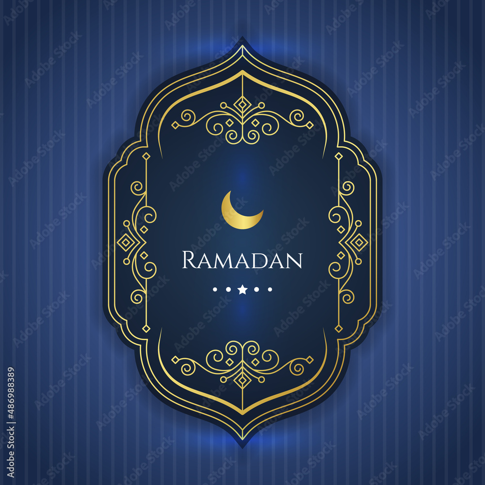 Ramadan card background islamic ramadan. - Vector.