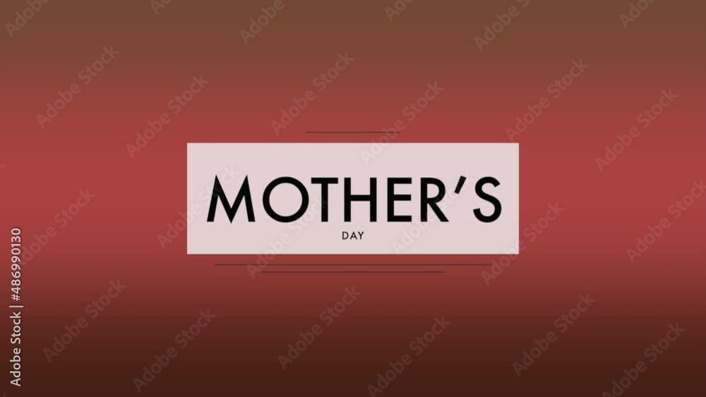 Mothers Day with red minimalism texture, motion holidays, minimalism and Mothers day style background