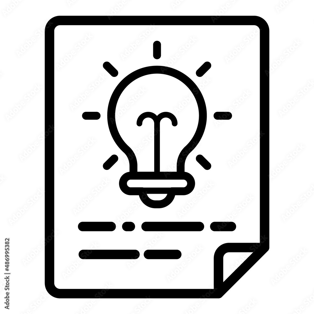Patent Flat Icon Isolated On White Background Patent Flat Icon Isolated On White Background