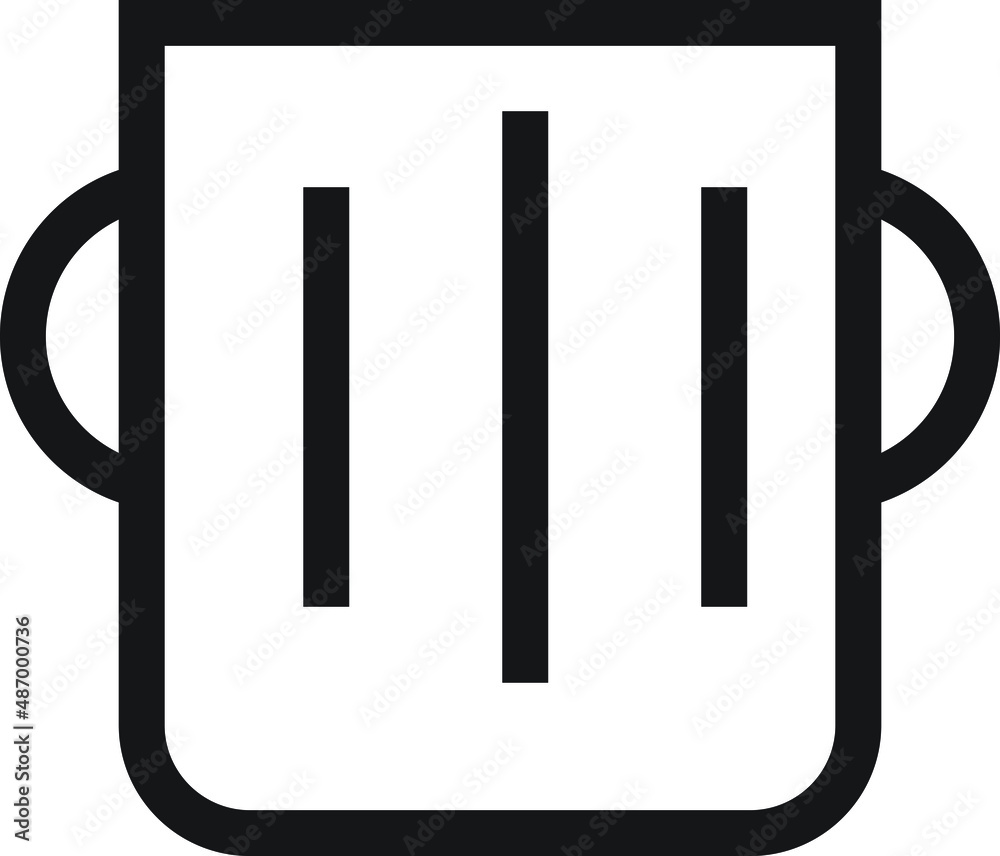 trash can line icon, editable stroke and color. trash can line icon, editable stroke and color.