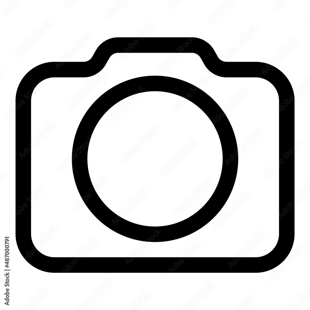 Camera Flat Icon Isolated On White Background Camera Flat Icon Isolated On White Background