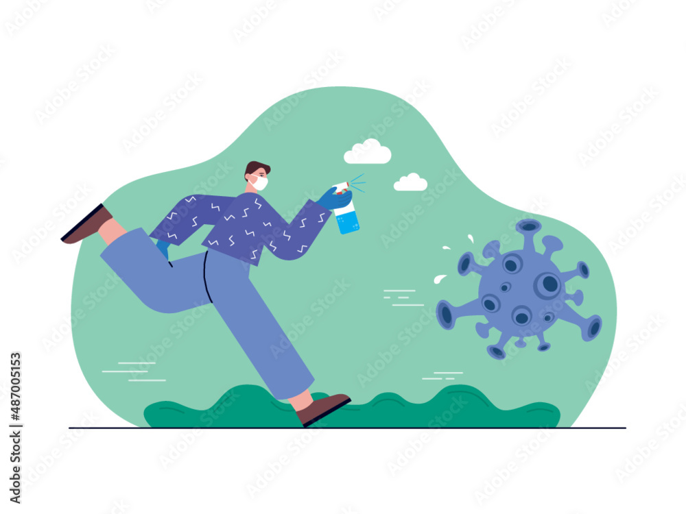 Covid-19 vector illustration Covid-19 vector illustration