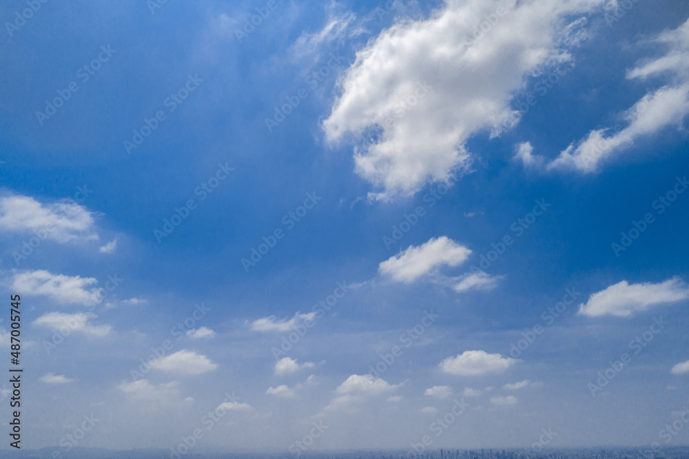 BLU SKY WITH CLOUDS IN SAO PAULO BLU SKY WITH CLOUDS IN SAO PAULO