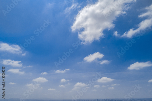 BLU SKY WITH CLOUDS IN SAO PAULO