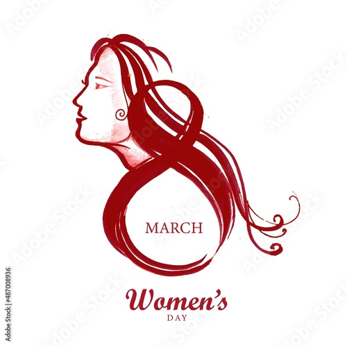 Beautiful happy womens day card background