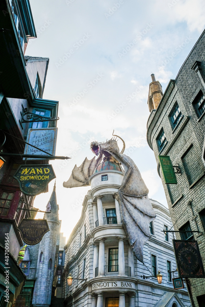 Harry Potter Gringotts Dragon Editorial Stock Photo - Image of