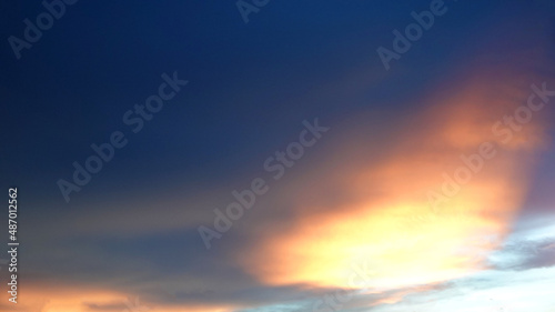 sky and cloud in bright rainbow colors and Colorful smooth sky in dusk © Arteekom