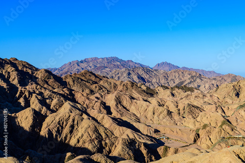 View of the mountains at Sinai peninsula in Egypt
