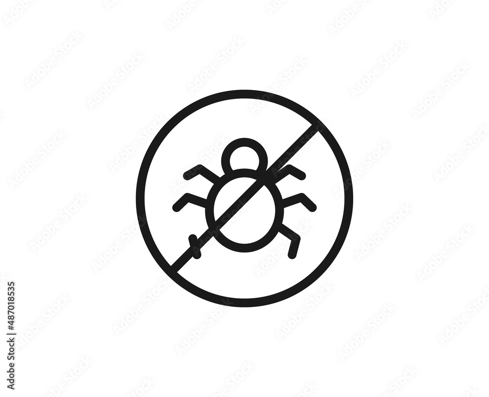 Black line icon on white background Black line icon on white background