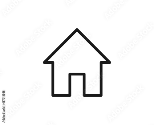 Constraction line icon on white background