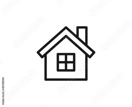 Constraction line icon on white background