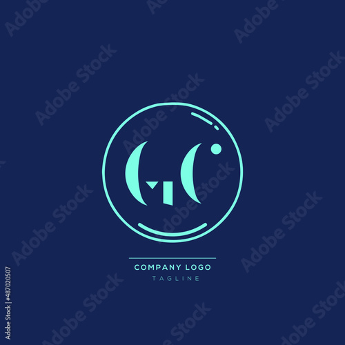 Luxury modern GC Letter Business Logo Design Alphabet Icon Vector Symbol. Creative minimal letter GC logo template.